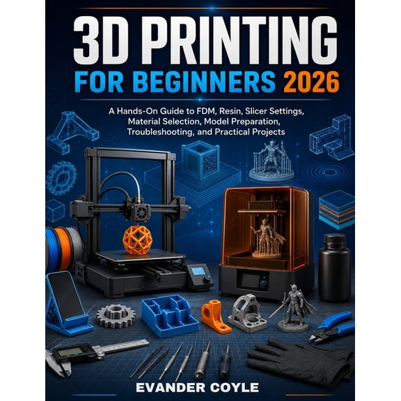 3D Printing for Beginners 2026, (Paperback)