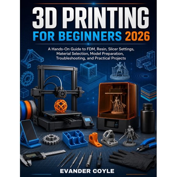 3D Printing for Beginners 2026, (Paperback)