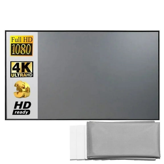 3D Projector Simple Anti-light Screen Curtain Reflective Fabric Cloth Home Outdoor ,Wrinkle-Free