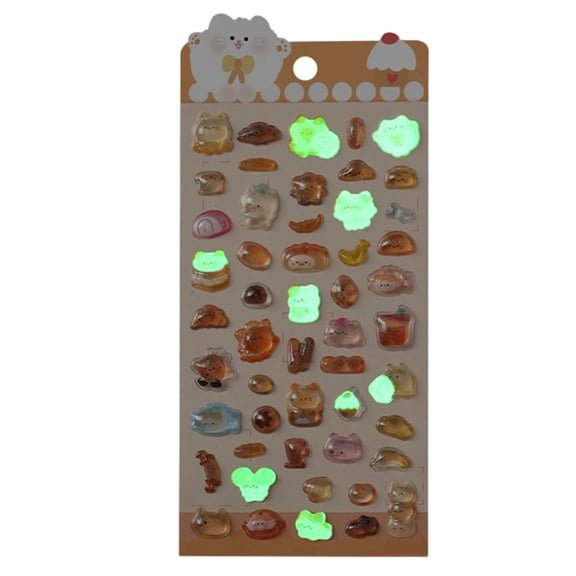 3D Puffer Stickers,Embossed Bubble Stickers Removable Funny Decorative Stickers for Crafts Scrapbooking Bullets Journal