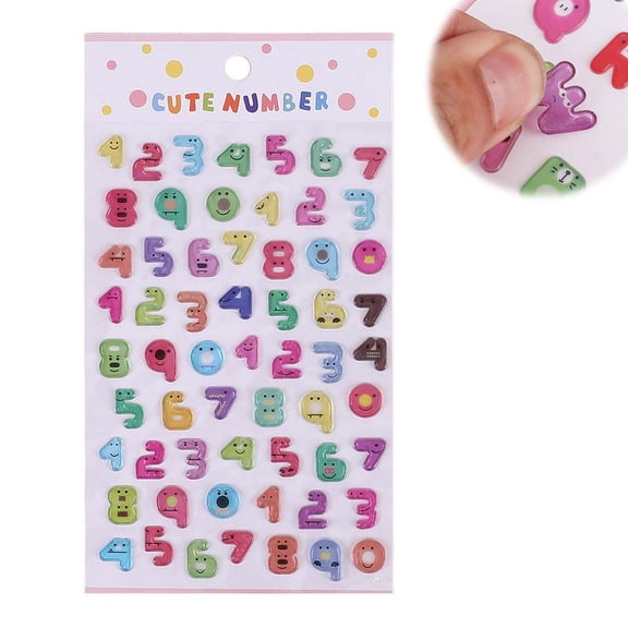3D Puffy Expression Stickers, Craft Gel Material for DIY Decor & Kids Crafts