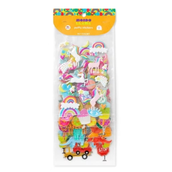 3D Puffy Stickers, 157 Count, Self-Adhesive Raised Bubble Stickers for Crafts Scrapbook Journal Decorations
