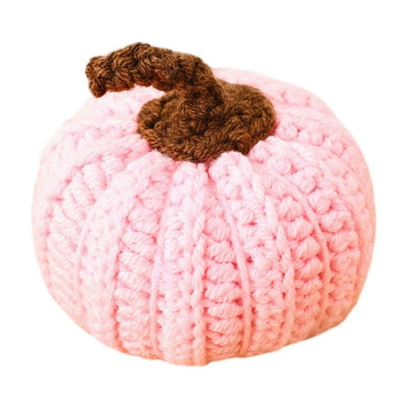 3D Pumpkin , Fluffy Plush Pumpkin Stuffed Animal, Perfect for Home Decor, Halloween, Christmas or Birthday Party (Pink,3.14 Inch)