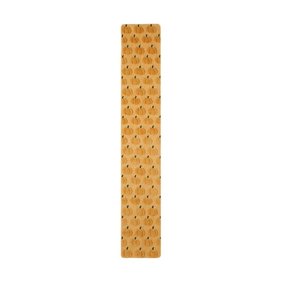 3D Pumpkin Table Runner, Fall Table Decor for Thanksgiving & Halloween, Soft Plush Autumn Harvest Runner for Kitchen Dining and Seasonal Parties