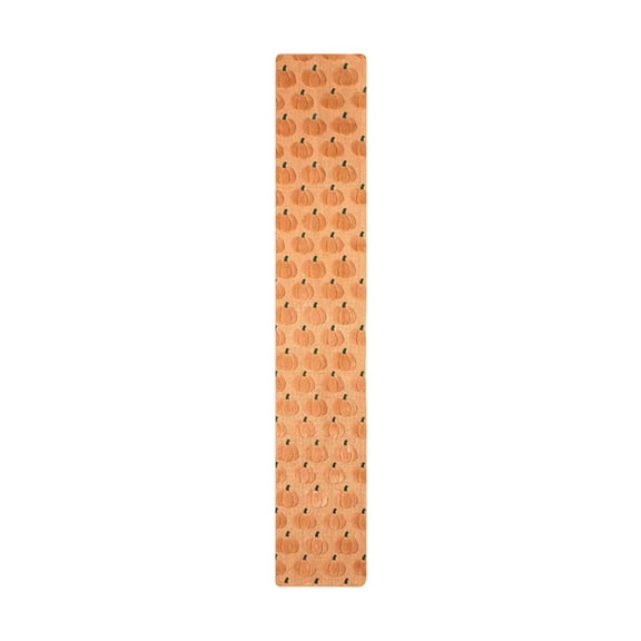 3D Pumpkin Table Runner, Fall Table Decor for Thanksgiving & Halloween, Soft Plush Autumn Harvest Runner for Kitchen Dining and Seasonal Parties