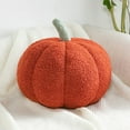 3D Pumpkin Throw Pillow, Pumpkin Plush Pillow Fleece Stuffed Pumpkins