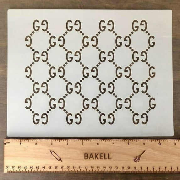 3D Purse Cake Decorating Stencil Sheet