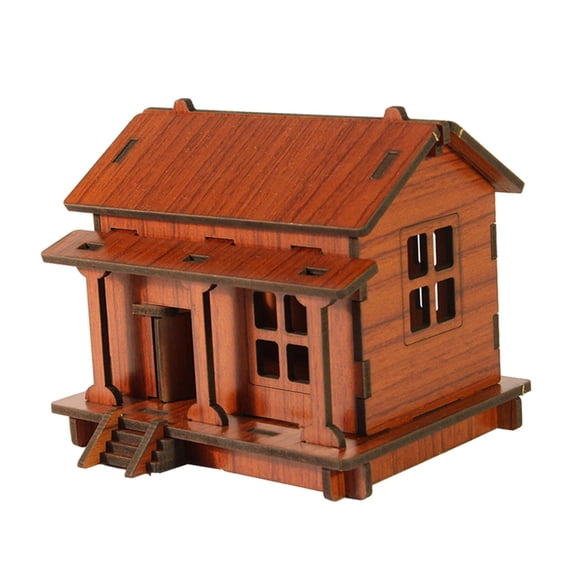 3D Puzzle Architecture Cabin Building DIY Kits for Holiday Gift Teens Adults Forest House