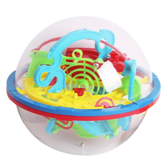 3D Puzzle Ball Interactive Maze Game with 100 Challenging Gift Puzzle Game, 12 cmx12 cm, Multicolor