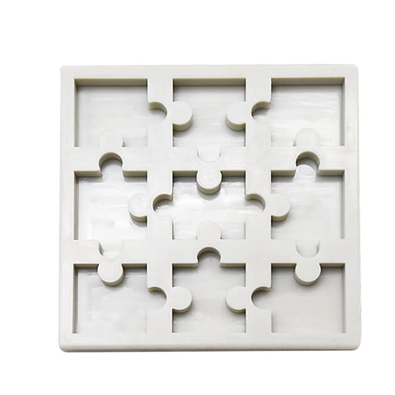 3D Puzzle Shape Silicone Craft Mold, Flexible Tray for Cake Chocolate Soap Epoxy Resin Handmade DIY Projects