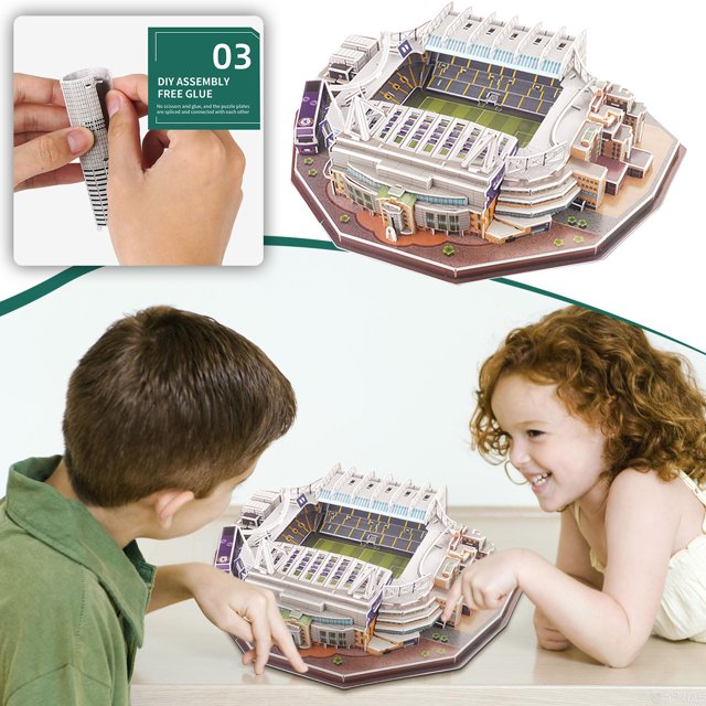 3D Puzzle Soccer Club Venues Winter Gifts DIY Christmas Clearance Model
