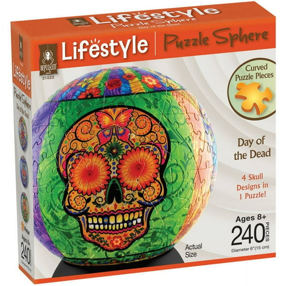 3D Puzzle Sphere - Day of the Dead