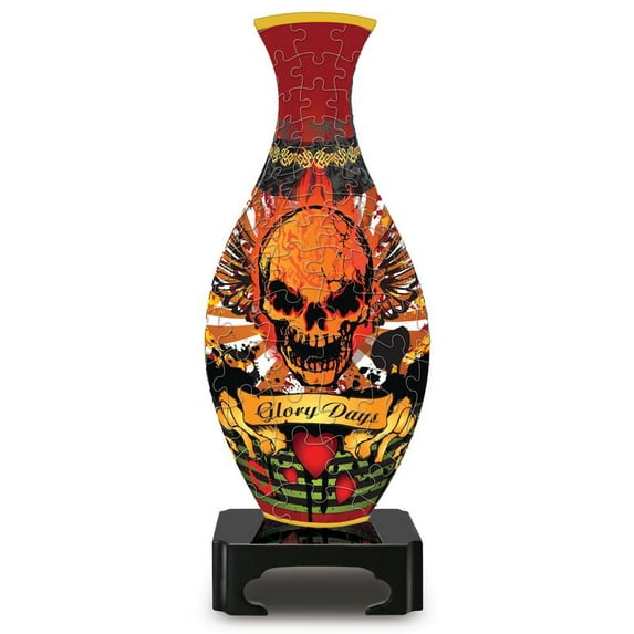 3D Puzzle Vase - Skull Tattoo