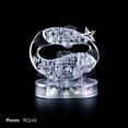 3D Puzzle saw Clear Twelve 12 Constellation Astrolog Flash LED Light