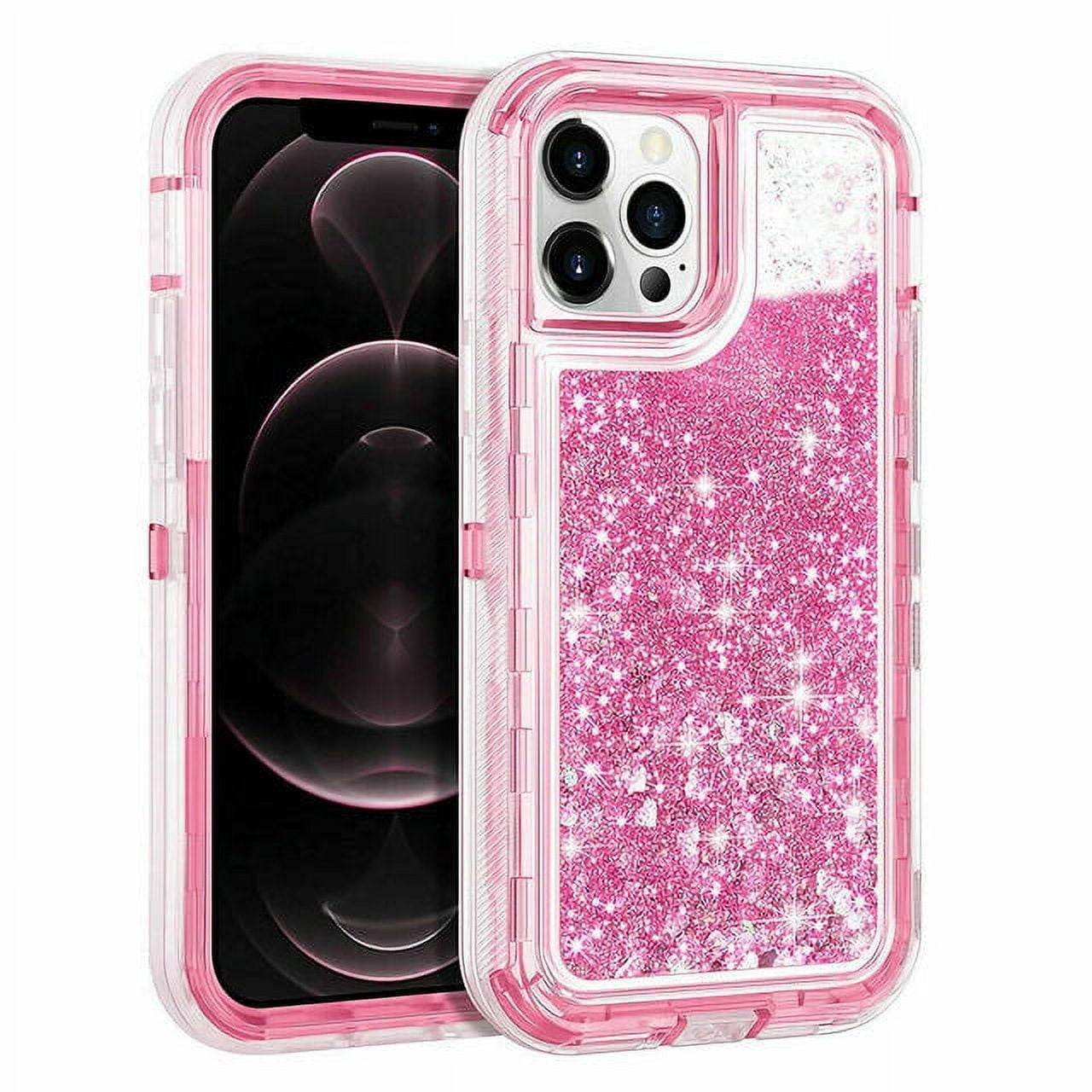 3D Quicksand Liquid Glitter Cover For iPhone 11 12 Pro Max 14 Plus XS