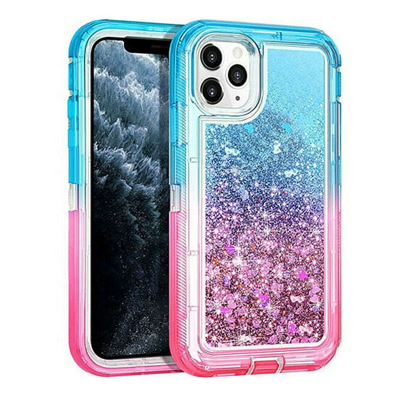 3D Quicksand Liquid Glitter Cover For iPhone 11 12 Pro Max 14 Plus XS