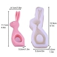thumbnail image 1 of 3D Rabbit Silicone Soap Mold Easter Day Bunny Shape Fondant Cake Decorating Mould, Bakeware Mousse Candy Jelly Ice Pudding Chocolate Mould Candle Making Mould, Resin Clay Molding Baking Mold, 1 of 9