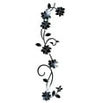 3D Rattan Flower Stickers for Wall Door Living Room Bedroom Decal DIY