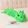 thumbnail image 1 of 3D Realistic Dinosaur Skeleton Plush – Wearable Headpiece and Spine Outfit, Perfect Party Prop for Dinosaur Enthusiasts Green, 1 of 8