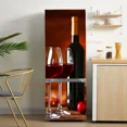 thumbnail image 1 of 3D Realistic Fruit Printed Refrigerator Door Wrap Mural Decals Peel and Stick Waterproof Kitchen Fridge Door Sticker Wallpaper, 1 of 6