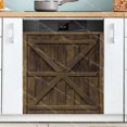 3D Realistic Wood Grain Printed Dishwasher Panel Sticker Waterproof