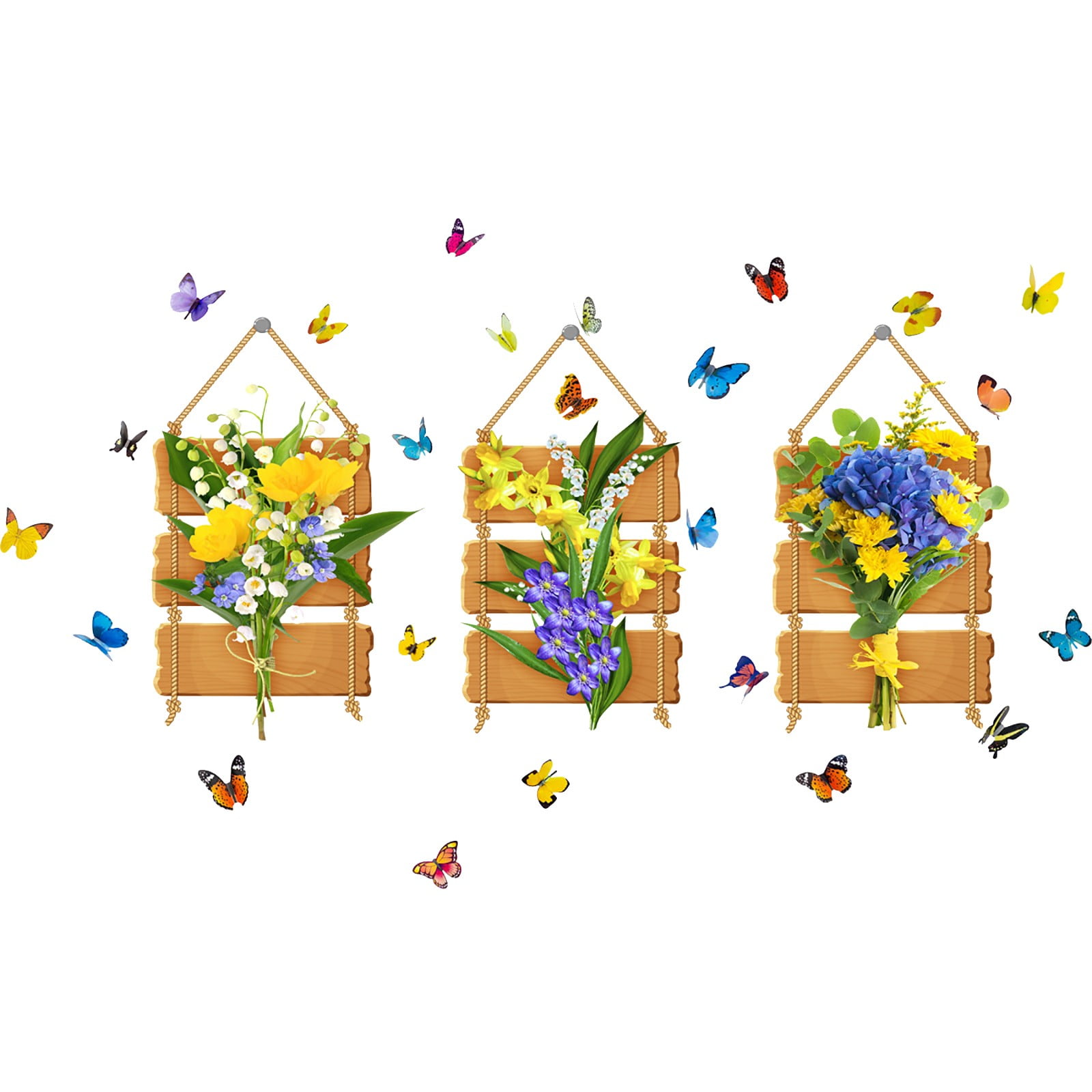 3D Removable Wall Sticker DIY Green Decals For Living Room Bedroom