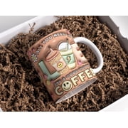3D Retro Coffee Lovers Inflated Mug Coffee Lover Gift
