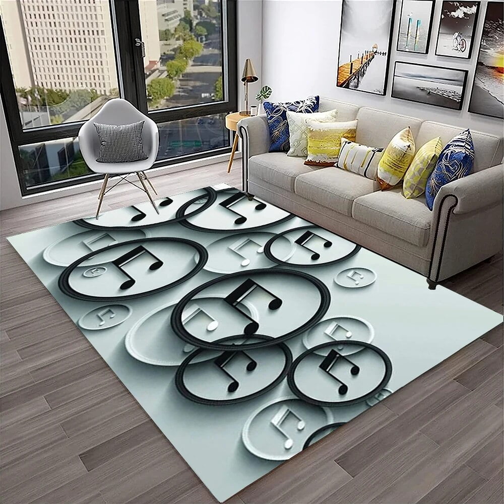 3D Retro Vinyl Record Music Rug for Home Living Room Bedroom Sofa ...