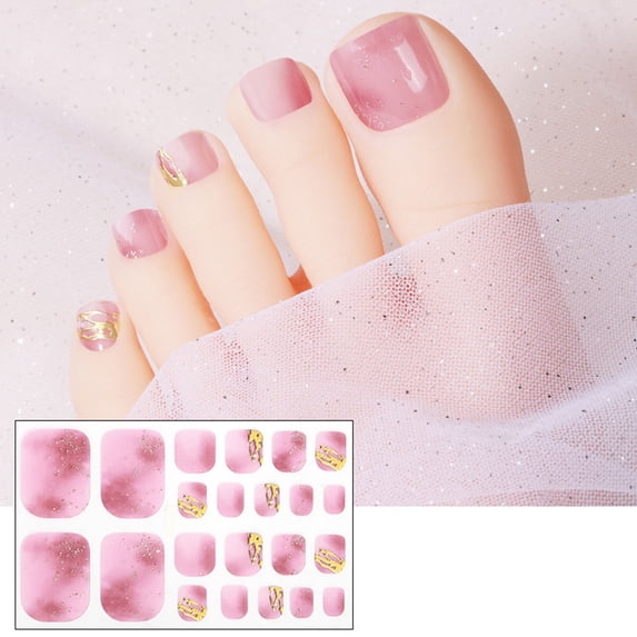 3D Rhinestones Toenail Stickers Toenail Polish Strips Toenail Art ...