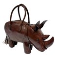 thumbnail image 1 of 3D Rhinoceros Shape Crossbody Purses Leather Shoulder Bag Top Handle Handbags for Womens, 1 of 9