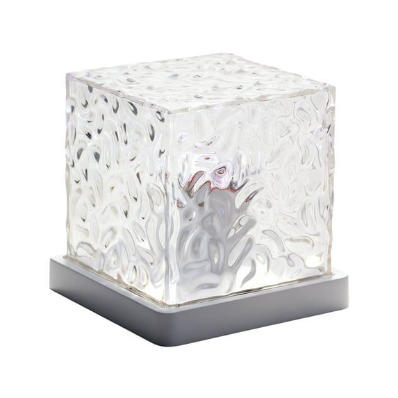 3D Ripple Wave Ambient Light Projector - Plug-in Night Light with Remote Control, 3 Color Soothing Mood Lighting for Bedroom, Yoga & Relaxation (11.5cm)