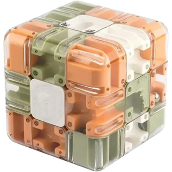 3D Rolling Ball Maze Cube, Challenging 3D Labyrinth Puzzle Ball Game, Brain Training and Stress Relief, Fun and Engaging Brain Teaser for All Ages