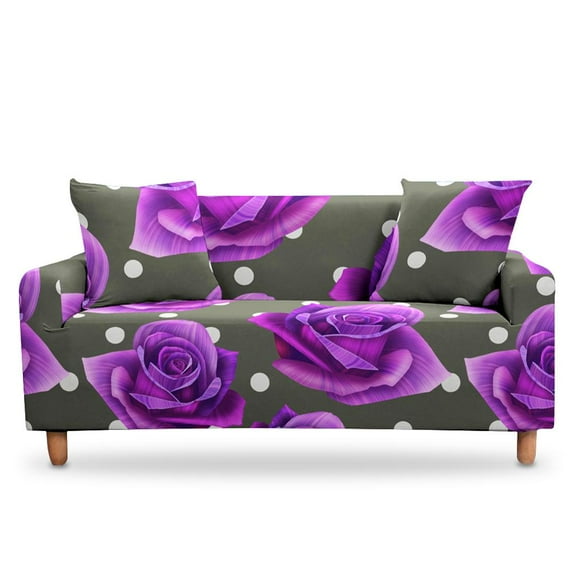 3D Rose Flower Slipcovers Sofa Cover Floral Print for Living Room Sectional L Shape Sofa Couch Covers 2/3 Seater Funda De Sofá