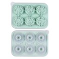 thumbnail image 1 of 3D Rose Ice Cube Mold, Ice Cube Trays for Freezer with Lid, 6 Grid Silicone Easy Release Ice Trays, Rose Cute Ice Mold for Gift, Date Drinks, Coffee, Whiskey, Cocktail, 1 of 4