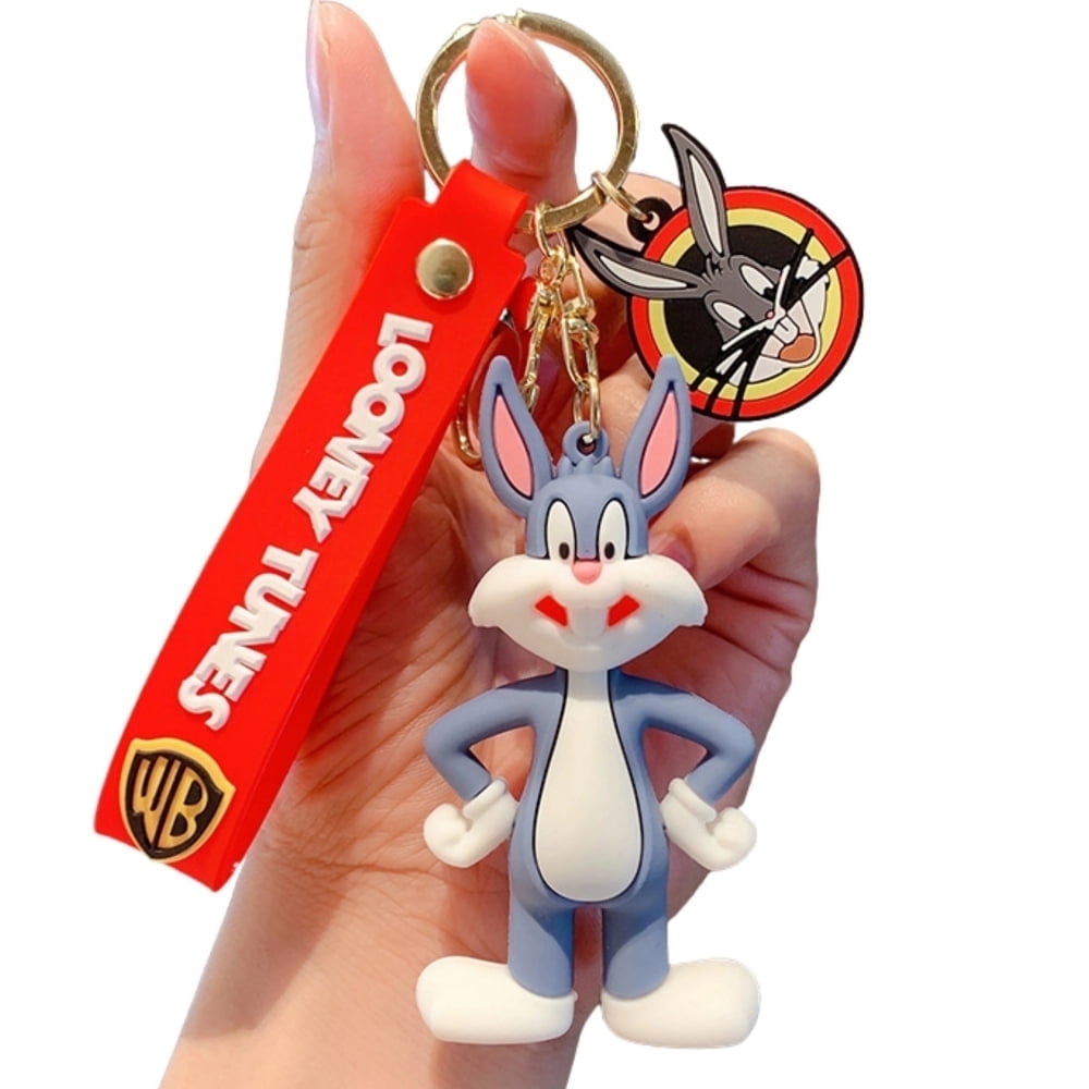 新品未使用[おまけキーホルダー]ルーニートゥーンズ 3D-Rubber-Figure-Keyrings-