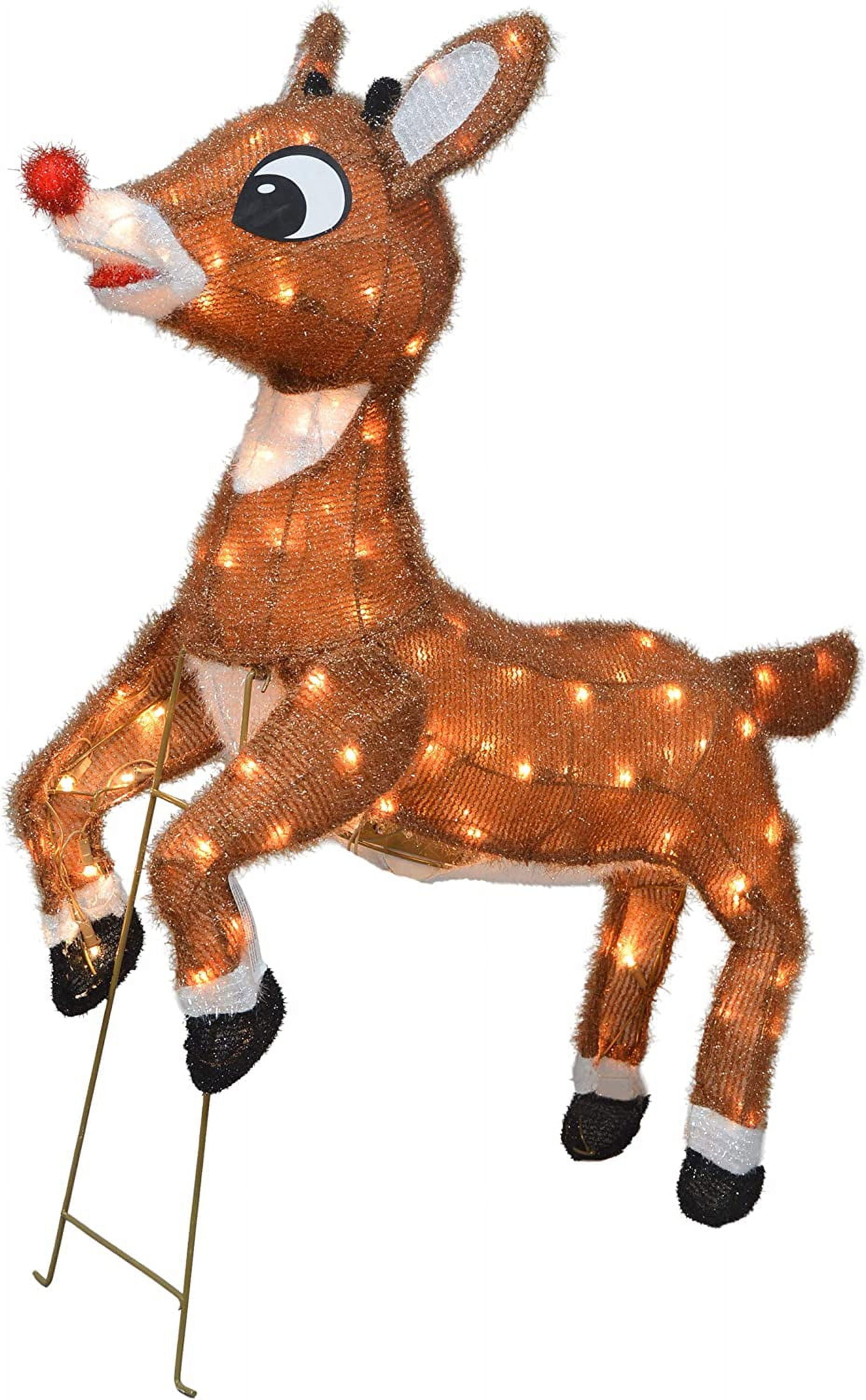 3D Rudolph The RedNosed Reindeer 36" Animated Outdoor Christmas Decor
