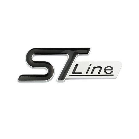 3D ST LINE Logo Front Grill Emblem Badge Car Rear Trunk Sticker