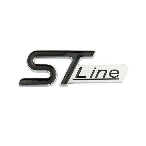 3D ST LINE Logo Front Grill Emblem Badge Car Rear Trunk Sticker