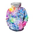 3D Sakura Print Hoodies For Men Flower Pattern Spring And Autumn Length