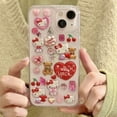 3D Sanrio Hello Kitty Sticker Glitter Phone Case for IPhone 11 12 13 14
