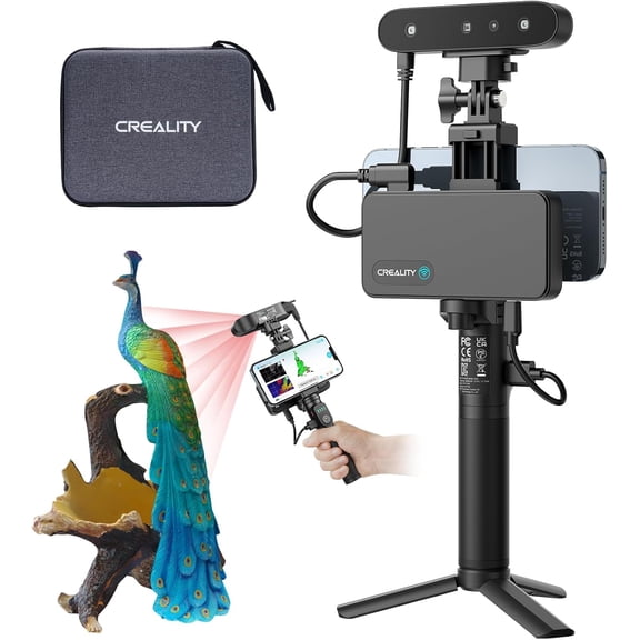 3D Scanner CR-Scan Ferret Pro for Printing, Upgrade Handheld with Wireless Scanning Anti-Shake Tracking, Fast Full-Color Scan, 0.1mm Accuracy iOS/Android Phone PC Win 10/11