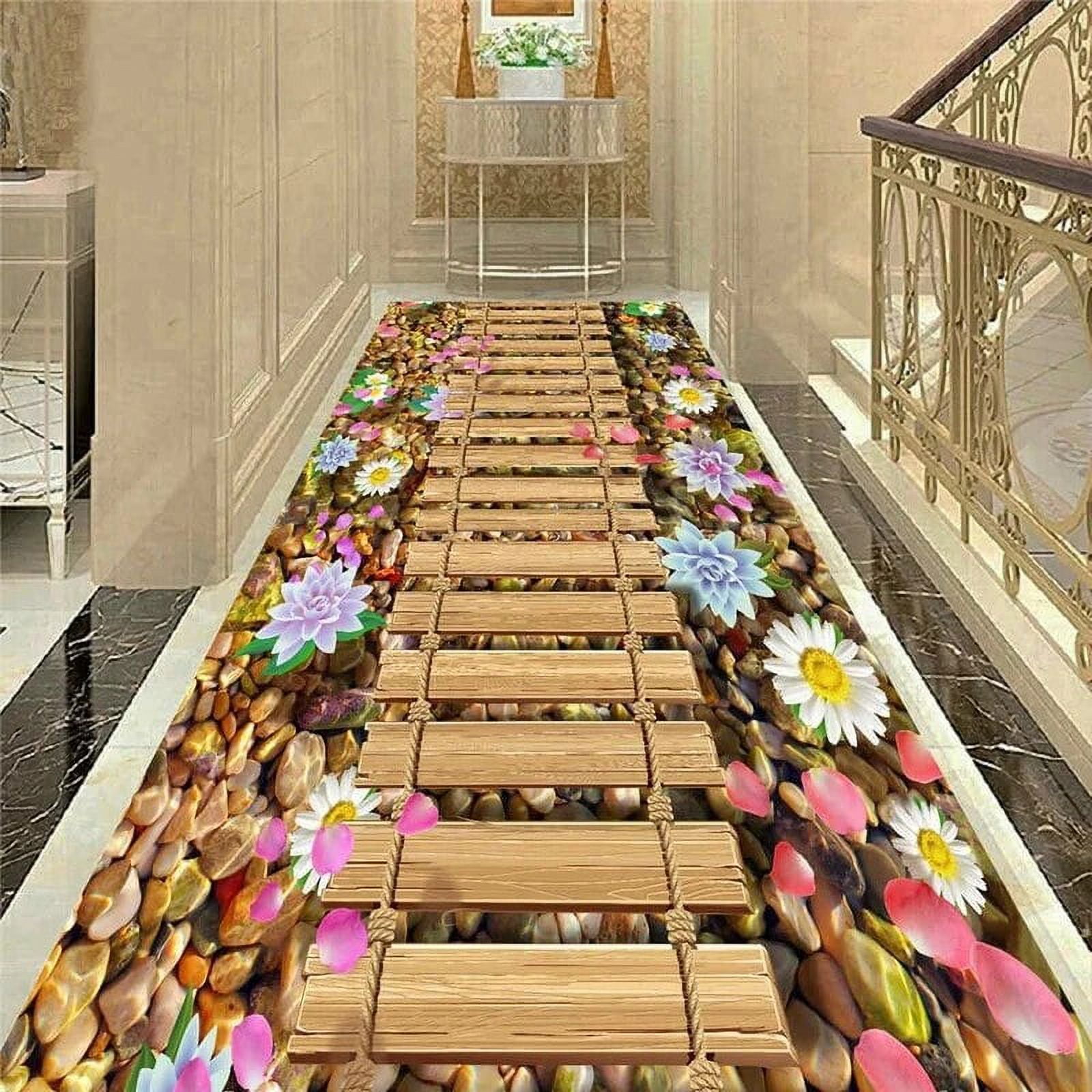 3D Scenario Carpet for Living Room r Anti-Slip Accessories Fun ...