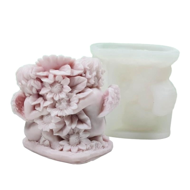 3D Sculpture Candle Mold for DIY Candle Gypsum Ornaments Home Decor