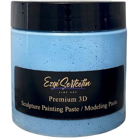 3D Sculpture Painting Paste|Modeling Paste|Decorative Plaster|Ready to Use|Unique Metallic Pearl and Neon Colors|Ideal for Artwork|Stencil|Flowers|Texture and Art Relief|6 oz|Metallic Light Blue price history and forecast - Ezgi Sertcetin
