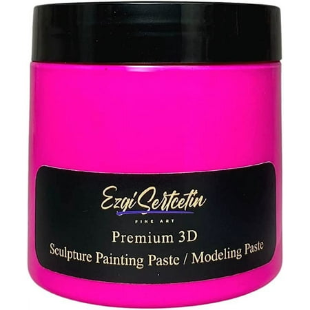 3D Sculpture Painting Paste|Modeling Paste|Decorative Plaster|Ready to Use|Unique Metallic Pearl and Neon Colors|Ideal for Artwork|Stencil|Flowers|Texture and Art Relief|6 oz|Neon Pink price history and forecast - Ezgi Sertcetin