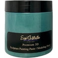 thumbnail image 1 of 3D Sculpture Painting Paste|Modeling Paste|Decorative Plaster|Ready to Use|Unique Metallic Pearl and Neon Colors|Ideal for Artwork|Stencil|Flowers|Texture and Art Relief|6 oz|Teal, 1 of 5
