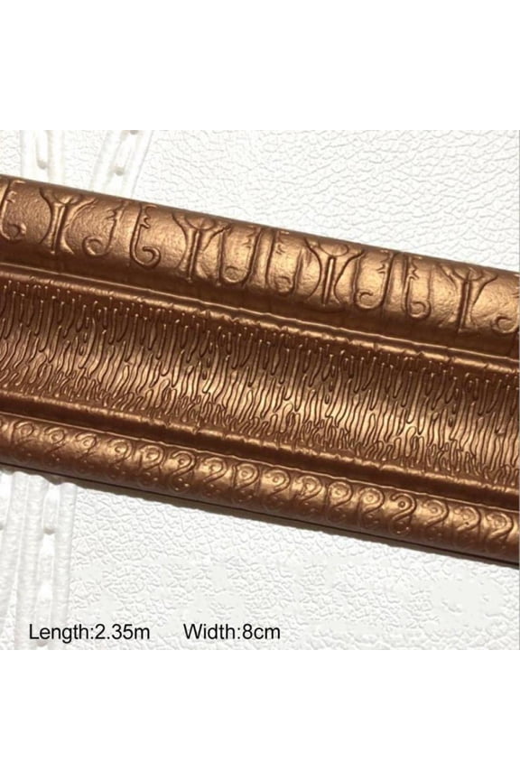 3D Self-Adhesive Foam Sticker Waterproof Molding Trim Peel and Stick Decorative Wall Lines Wallpaper Border for Home, Office, Hotel