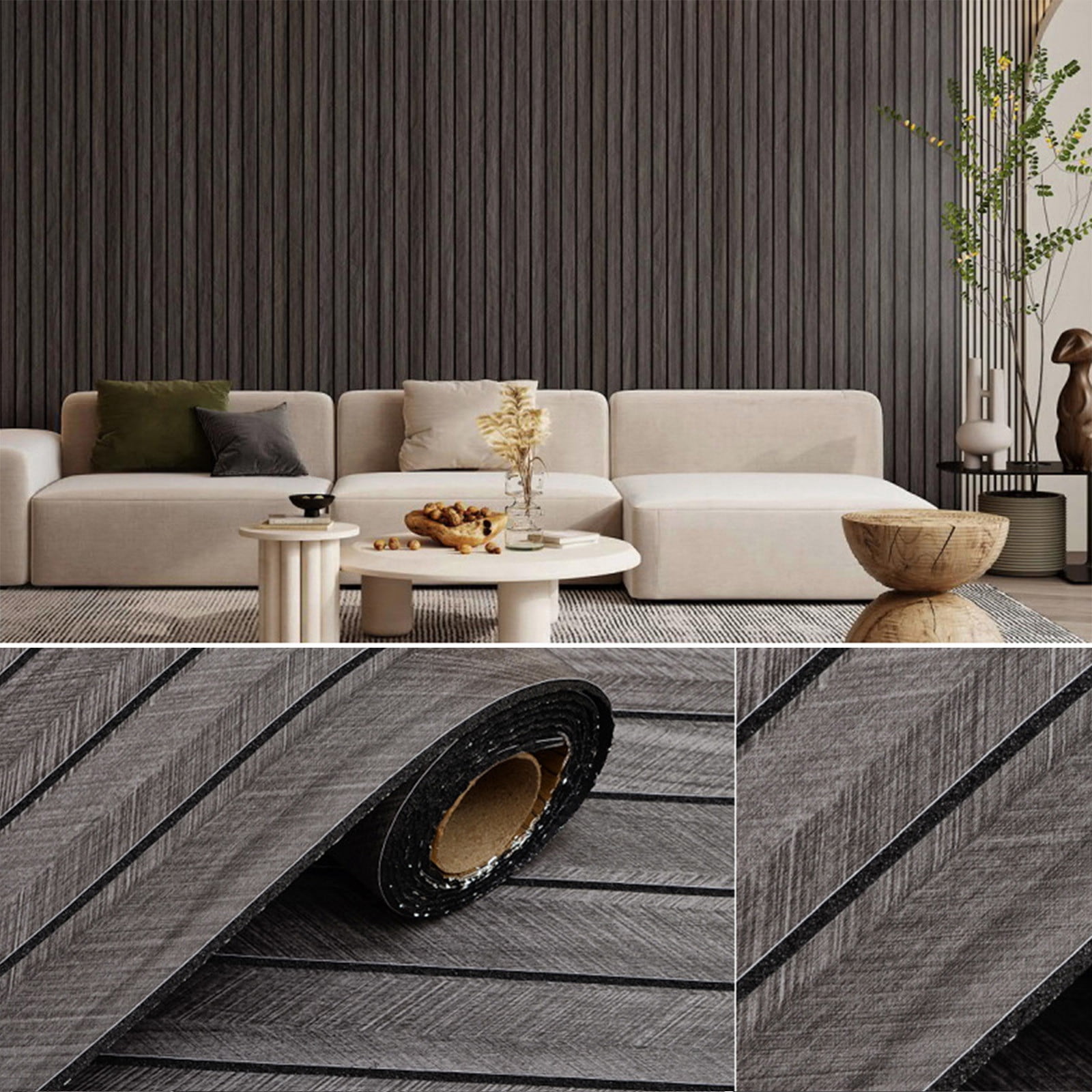 3D Self-Adhesive PVC Wallpaper Panel for TV Background Wall Covering ...