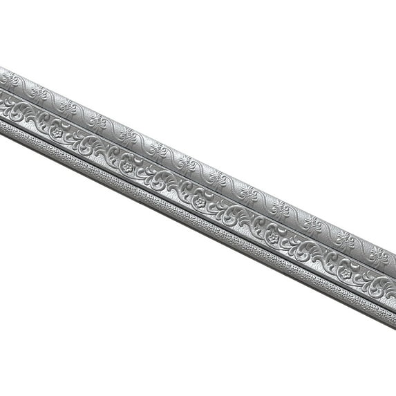 3D Self-Adhesive Wall Trim Line Easy Peel & Stick Foam Trim Waterproof Foam Molding for Baseboard, Corner & Waist Lines