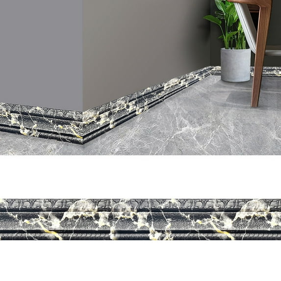 3D Self-Adhesive Wallpaper Border - Waterproof & Removable Patterned Trim for Nursery, Bathroom, and Accent Wall Decor